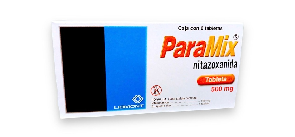 PARAMIX 500 MG C/6 TAB NITAZOXANIDA LAB LIOMONT | Website Farmacias Lolyta